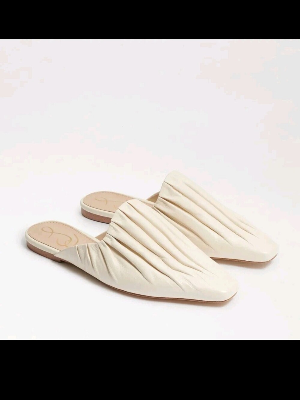 Sam Edelman Cecilia Mules Ivory Leather